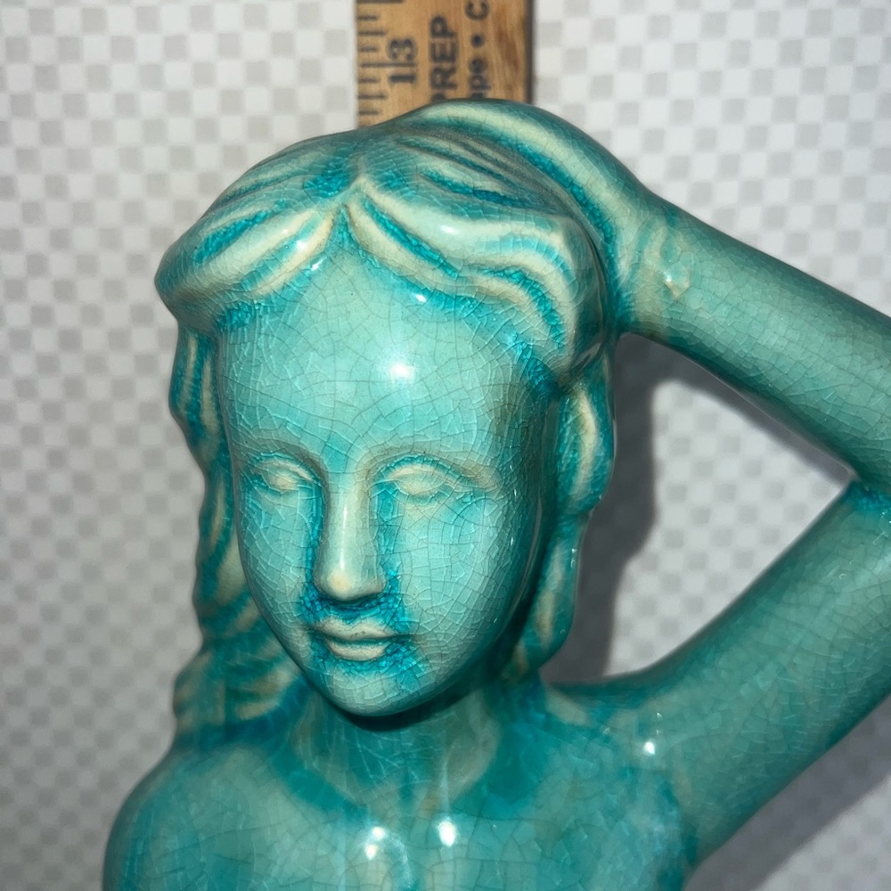 Large Mermaid Figurine Statue Coastal Nautical Beach Decor 13” Tall Resin Beauty - Picture 7 of 9